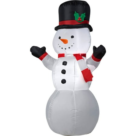 Gemmy Airblown Christmas Inflatables Snowman, 4' - Walmart.com