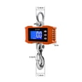 thumbnail image 3 of Lagre LCD Digital 500/1000kg Crane Scale Weight Portable Industrial Electronic Hook Crane Hanging Scale Home Farm ,Reliability, 3 of 7