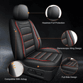 thumbnail image 3 of Car Seat Covers for Ford Escape 2001-2025 2026,Waterproof Leather Seat Protector,Premuim Auto Interior Accessories Red,Front Set(2 Seats), 3 of 7