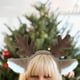 thumbnail image 5 of Tocado de orejas de animales de simulación, accesorios para el cabello, vestido de Navidad, diadema con orejas de ciervo y copo de nieve, accesorios de cosplay, tocado de peluche., 5 of 6