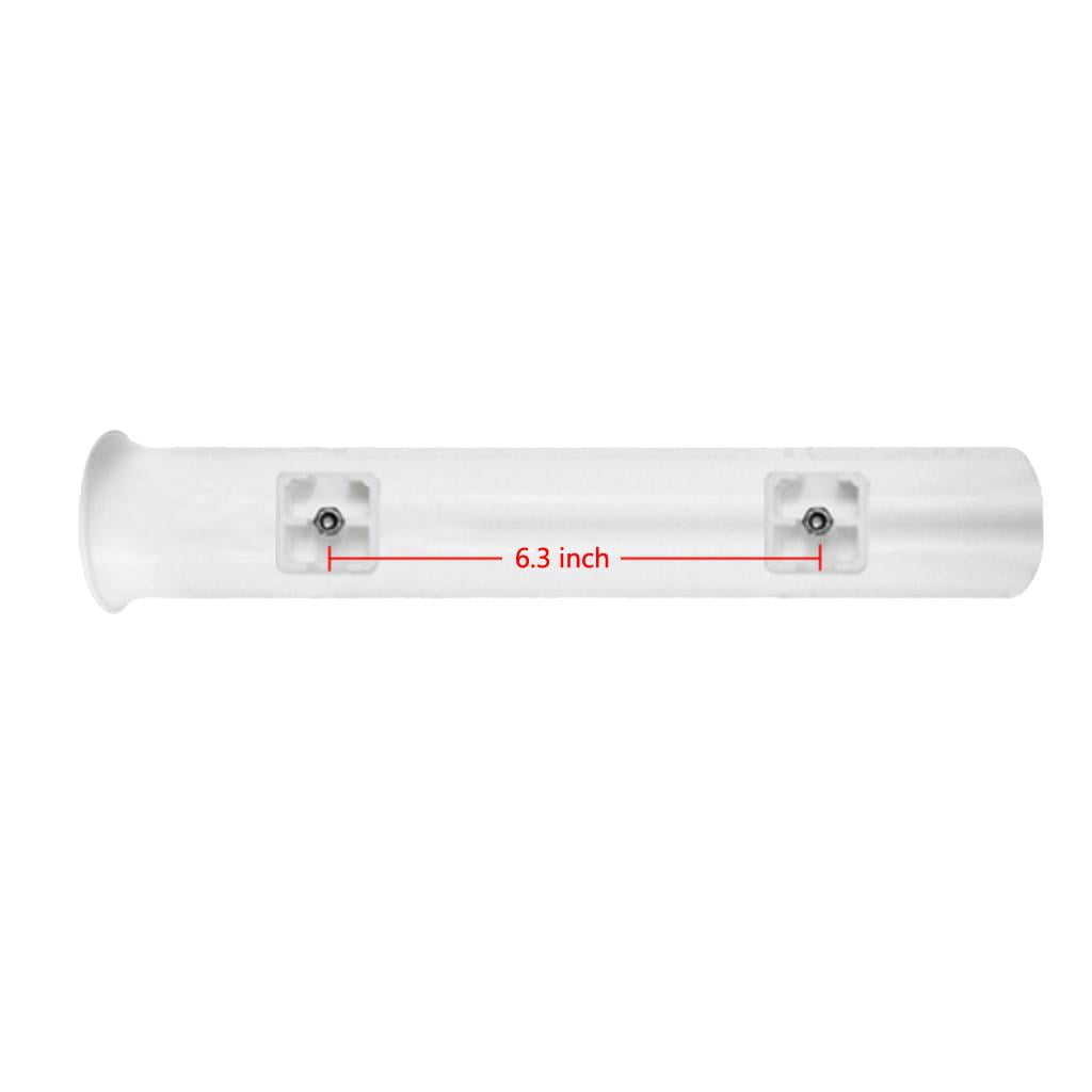 Miulika 4 Pieces Lightweight Portable Fishing Accessories Durable Nylon Stand-Off Mount Rod Holder for Kayak Boat, White