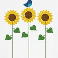 thumbnail image 3 of CafePress - Sunflower Garden Bird - Cotton Baseball Jersey, 3/4 Raglan Sleeve Shirt, 3 of 4