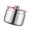 10L, variant on Ywmsfl Sturdy Stainless Steel Kitchen Storage Jars With Clip Airtights Seal for Preserving Rice Flour Coffee Dry Goods