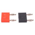 thumbnail image 3 of Khall 2Pcs U37 4mm Double Row Banana Plug Connector 1 To 2 Adapter DIY Cable Connector, 3 of 8