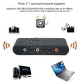 thumbnail image 2 of Tarjeta de sonido estéreo USB innovadora 7.1 Interfaz de fibra óptica de audio Cabezal de micrófono dual Caja de grabación externa de 8 canales reales, 2 of 2