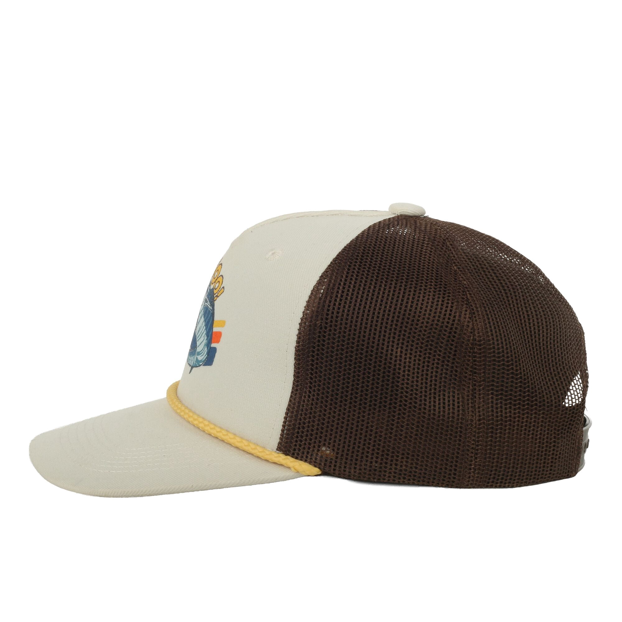 Youth Outdoor Cap Wahoo Fishing Artwork Cap – Structured Flat Bill Snapback, One Size