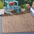 thumbnail image 2 of SAFAVIEH Courtyard Alina Dotted Indoor/Outdoor Area Rug Dark Beige/Beige, 5'3" x 7'7", 2 of 11