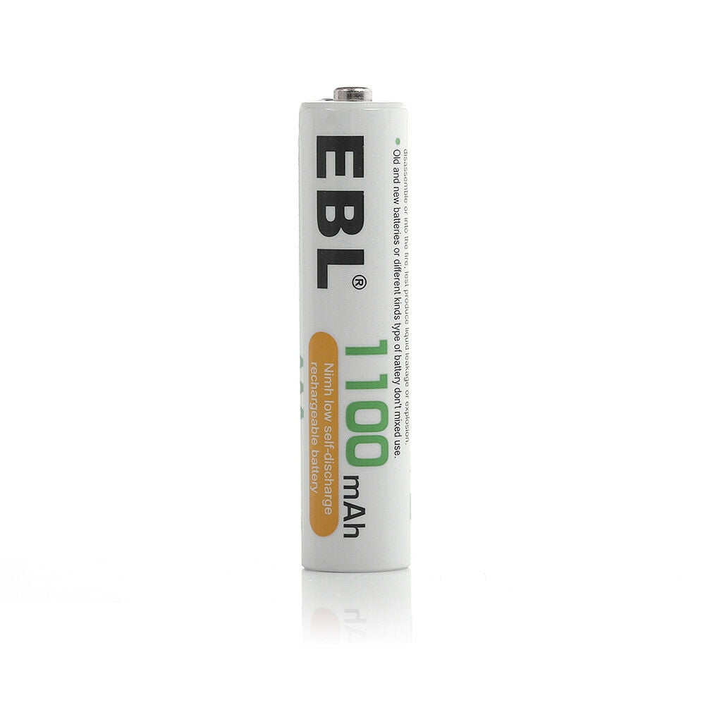 EBL Rechargeable AAA Batteries 12-Packs (ProCyco 1100mAh) with AA AAA Smart Battery Charger