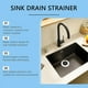 thumbnail image 5 of JUE-FISH JU-C09-0129-01 Kitchen Sink Strainer Drain Filter Basket Anti Clogging Food Debris Catcher, 5 of 5