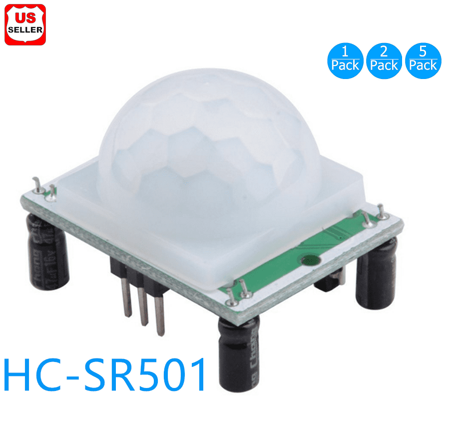 New HC-SR501 Small PIR Sensor Module Pyroelectric Infrared Body Motion Sensing-5pcs