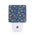 thumbnail image 1 of Fotbe Dinosaurs Adventure Pattern Plug-in LED Backlit Night Light with Motion Sensor & Dusk to Dawn Sensor Energy Efficient Night Light, Bedroom Night Light-UK, 1 of 7