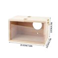thumbnail image 3 of Wooden Bird Cage – Natural Breeding Habitat for All Birds, Nesting & Feeding 2-in-1 (4.7*4.7*7.6inch), 3 of 6