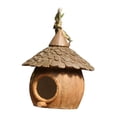 thumbnail image 2 of Miulika Bird House for Outside Bird Breeding Box Birdhouse Decor Creative for Garden Bird Shelter Bird Nest Cage for Backyard Sparrow Coconut Shape, 2 of 9