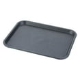 thumbnail image 1 of Organizador de escritorio, bandeja de cosméticos, aperitivos, bebidas para el hogar, tocador de baño resistente, bandeja multifuncional para sofá, negro perfecl Bandeja de servir, 1 of 7