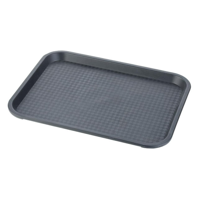Organizador de escritorio, bandeja de cosméticos, aperitivos, bebidas para el hogar, tocador de baño resistente, bandeja multifuncional para sofá, negro perfecl Bandeja de servir