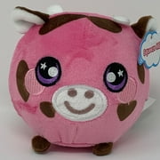 Knick Knack Toy Shack Squeezamals Squishy Kelly Cow Season-3 for Kids, Pink 3.5
