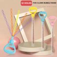 thumbnail image 3 of Bubble Wand 32-Hole Eight-Claw Outdoor Toy | Multi-Hole Plastic Blower | Summer Activity for Kids, 43cm, Random Color, 3 of 9