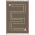thumbnail image 2 of Casavani Handmade Pink Cotton Living, Dining Room Area Carpets Square Indoor Outdoor Rug 6x6 Feet, 2 of 5
