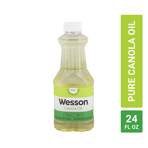 Wesson Pure & Cholesterol Free Canola Oil, 24 fl oz