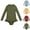 Style2-Green girl swimsuits, variant on Mceream Girls One Piece Swimsuits Long Sleeve Bathing Suit Sun Protection Back Zipper Swimsuit Rash Guard Swimwear Beach Outfit 12M-5T