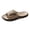 Khaki, variant on Men's Slip On Sport Slide Sandals Wide Width Non Slip Bathroom Shower Slippers Open Toe Soft Sole Lightweight Water Shoes Gold Size 10