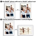 thumbnail image 4 of Americanflat 24x36 Poster Frame with Polished Plexiglass with 20x30 Mat Display Photo Soho Collection - White, 4 of 8