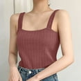 thumbnail image 2 of cfhntfmh Women's Sleeveless Tank Tops Knit Square Neck Ribbed Shirts Summer Casual Basic Tanks Going out Clothes Outfit, 2 of 3
