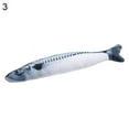 thumbnail image 2 of Flmtop Chat Familier Chaton Poisson Forme Cataire Résistant aux Morsures Jouer Gratter Mâcher Jouet 3, 2 of 9