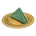 thumbnail image 4 of 24 Pack Cloth Table Napkins / Linens - 20 Inch x 20 Inch - Easy Care 100% Spun Polyester - Cotton Like Feel - Hunter Green, 4 of 10
