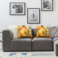 thumbnail image 3 of Jrxy Fall Thanksgiving Pillow Covers 2pcs Pumpkin Maple Leaves Cushion Cover Rectangular Autumn Decorations for Bed Sofa Home (Pumpkin) 12x12in 18x18in 20x20in 22x22in 24x24in 22x22in, 3 of 6