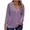 Purple, variant on Womens Blouse Plus Size Tops Lace V Neck Long Sleeve T Shirts Dressy Eyelet Embroidered Tunics Top Spring Fall Blouses Camel 3X
