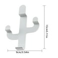 thumbnail image 4 of Storage Hook Sticking Kitchen Organizer Cactus-shaped Hanging Hook Hanging Hook for Kitchen Bathroom, Grey, 4 of 8
