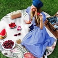 thumbnail image 4 of Boho Color Pattern Round Tablecloth Wedding Hotel Table Cover Holiday Dining Table Waterproof Tablecloth, 4 of 6