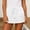 White, variant on Women's Casual Mini Skirt Elastic Waist Drawstring Loungewear Skirt Shorts with Pockets Loose Solid Color Summer Beach Skirt for Women White S