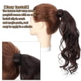 thumbnail image 6 of Benehair Wrap Around Ponytail Human Hair Extensions Body Wave Ponytail Extension With Comb Clip in Natural Black Human Hair for Women 18"-90g Wavy, 6 of 10