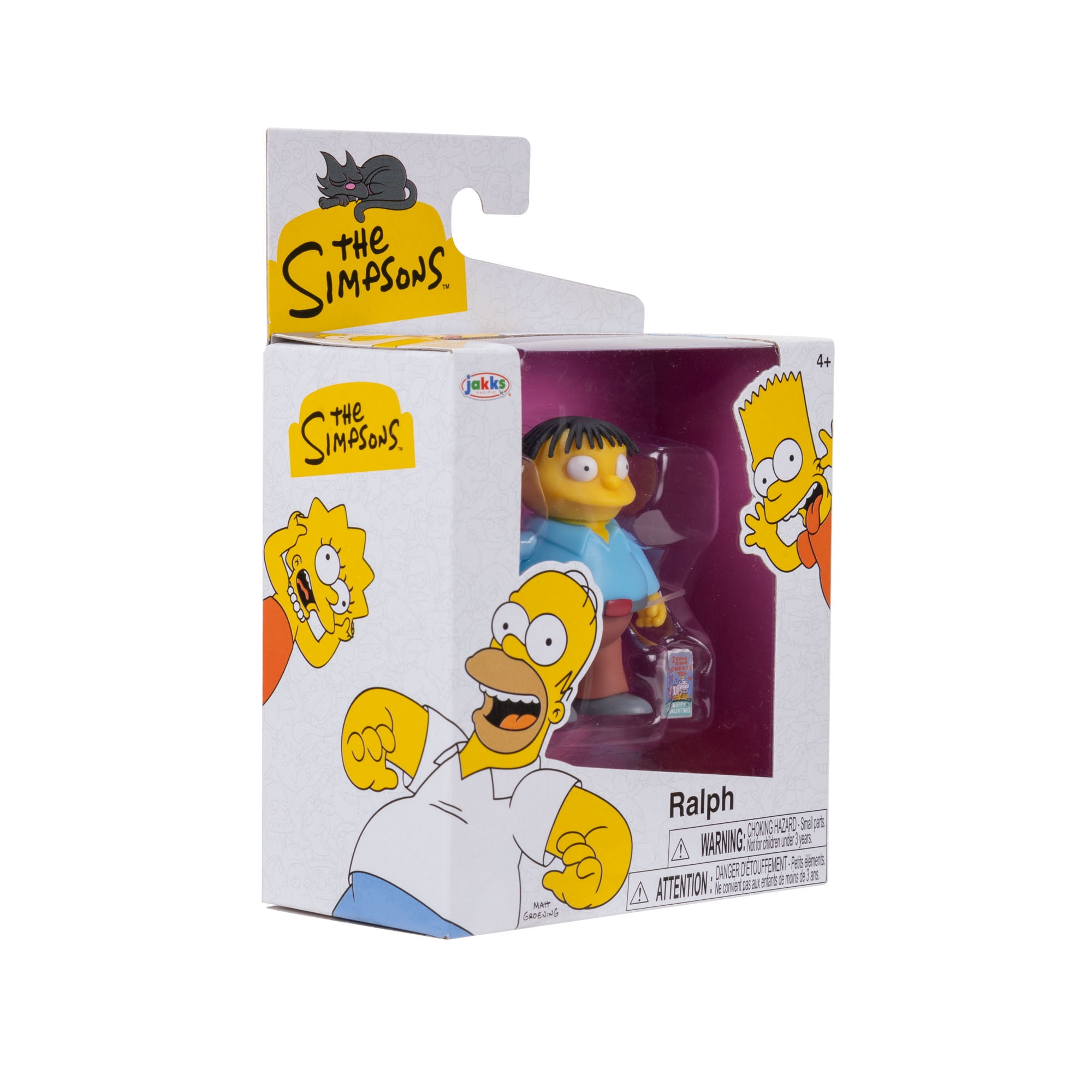 The Simpsons 2.5 inch Tall Scaled Collectible Raplh Wiggum with Valentine Card Action Figure for Child Ages 4+