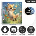 thumbnail image 6 of Dishwasher Magnetic Refrigerator Magnet Cover Sticker Home Decorative 23"x26" Fox and Butterfly, 6 of 6