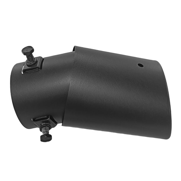 Tubo Escape Universal Modificado para Automóvil Silenciador Garganta Trasera Calibre 73 Acero Inoxidable Mate Garganta Trasera Cilíndrica Doble Capa (versión Curva)