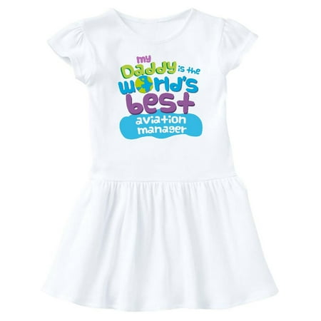 Worlds Best Aviation Manager Daddy Infant Dress (Best Dares In The World)