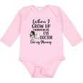 thumbnail image 3 of Inktastic Future Eye Doctor Like Mommy Optometrist Girls Long Sleeve Baby Bodysuit, 3 of 5