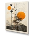 thumbnail image 2 of Designart "Minimalist Oasis Orange and Beige Mid Century" Abstract Still Lifes Canvas Print, 2 of 5