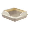 thumbnail image 3 of Milaget Heighten Semi-Enclosed Litter Box, Deep Toilet, Splashproof, Removable Pedal Bed Gray, 3 of 9