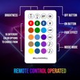 thumbnail image 3 of Bell + Howell Bedroom 10" USB Powered Color Changing LED Bulb Tape Light in16 Colors, 4 Modes with Remote Control, 3 of 7