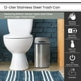 thumbnail image 4 of Hanover Hands Free Garbage Bin, Fingerprint resistant, Soft Close, Sensor Lid, 12 Liter/3.2 Gallon, 4 of 16
