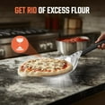thumbnail image 6 of Big Horn Outdoor Pizza Peel - 7-Inch Pizza Turning Peel with Non-Stick Anodized Aluminum, 6 of 7