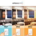 thumbnail image 4 of Globe Electric 24" Chrome Dimmable Color Adjustable LED Integrated Vanity Light with Wall Mount Dimmer Remote, 91005440, 4 of 11