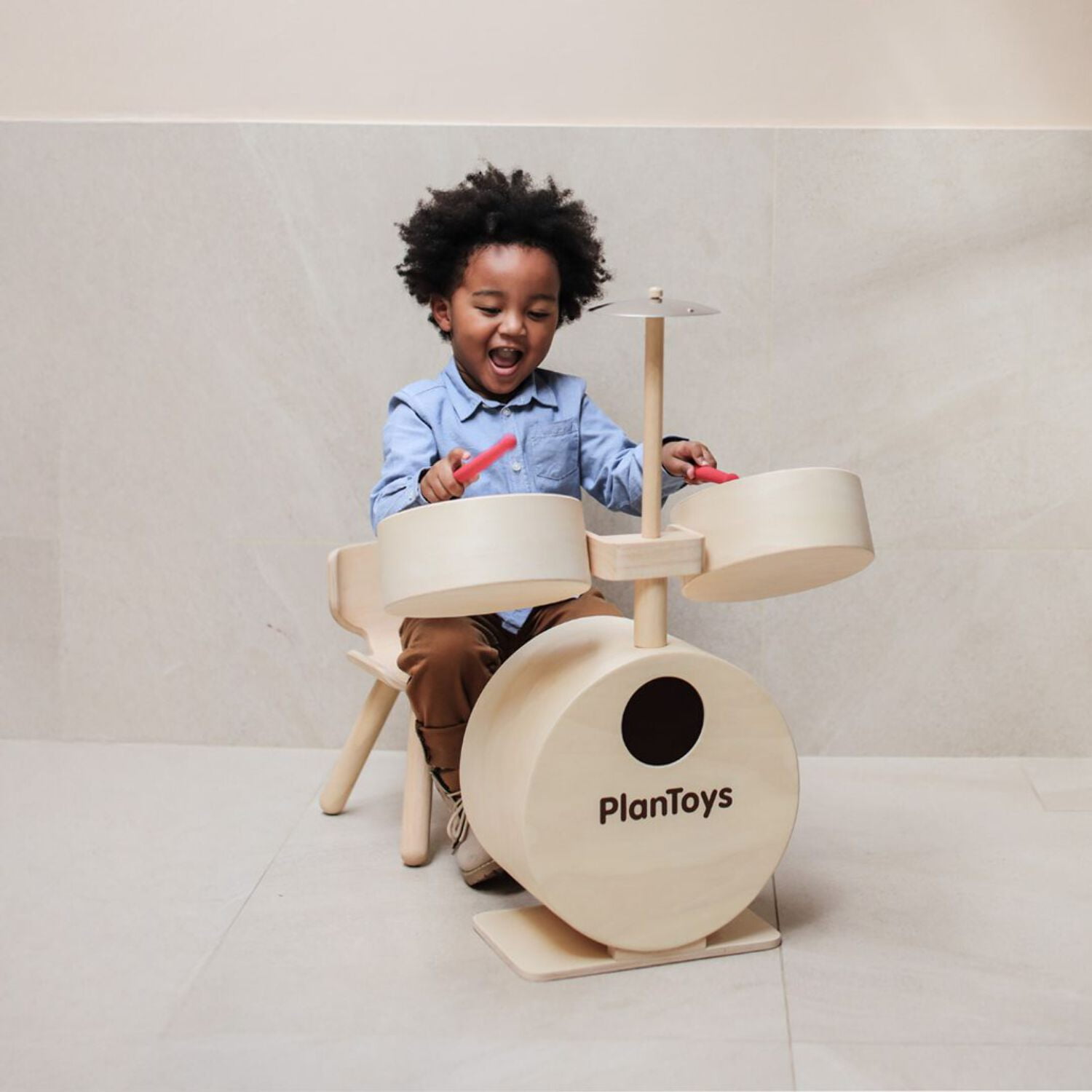 PlanToys Drum Set