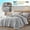 Gray, variant on 7PCS Bohemian Summer Bedding Set Queen - Tufted Plush Cut Flower Comforter Set, 100% Soft Durable Microfiber, 4 Pillowcases+1 Flat+1 Fitted Sheet, All-Season for Better Sleep