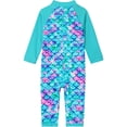 thumbnail image 2 of weVSwe Toddler Swimwear, 0-3 Years, UPF 50+ Sun Protection, Zipper Closure, Ocean Scale Pattern, Ideal for Swimming & Beach Activities, 2 of 8
