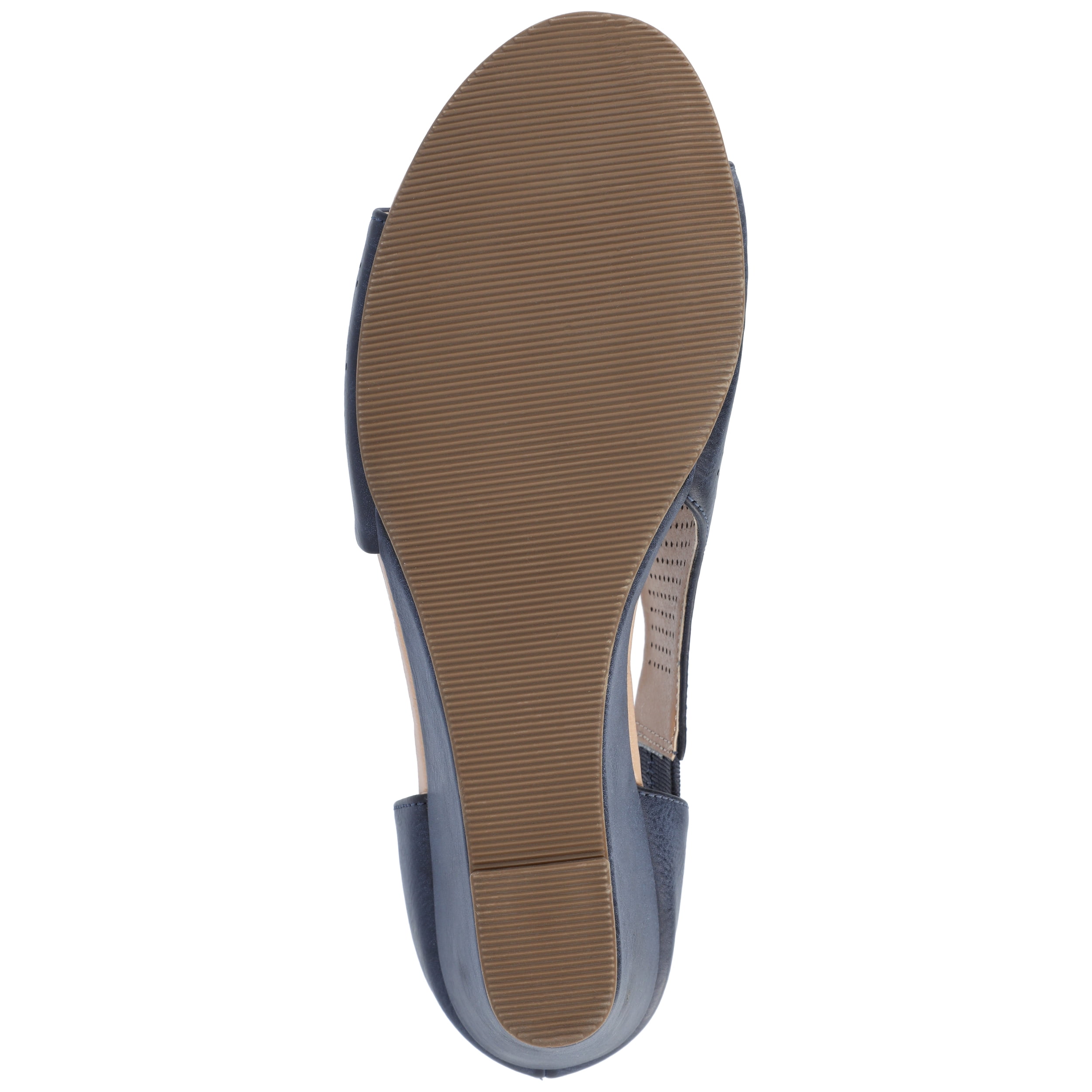 Journee Womens Aretha Back Heel Zip Peep Toe Wedge Sandals, Widths Available